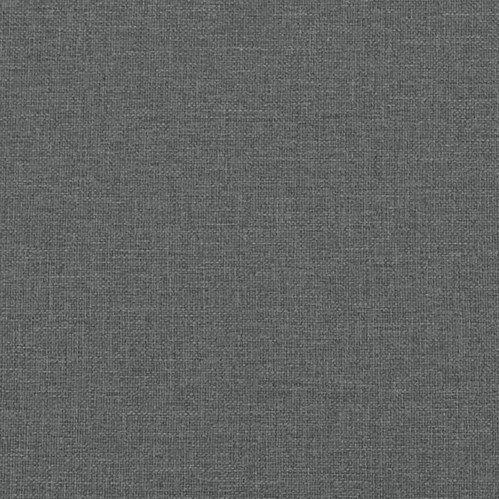 Dark Grey Fabric Dining Bench - Steel Frame, 248x32x45 cm