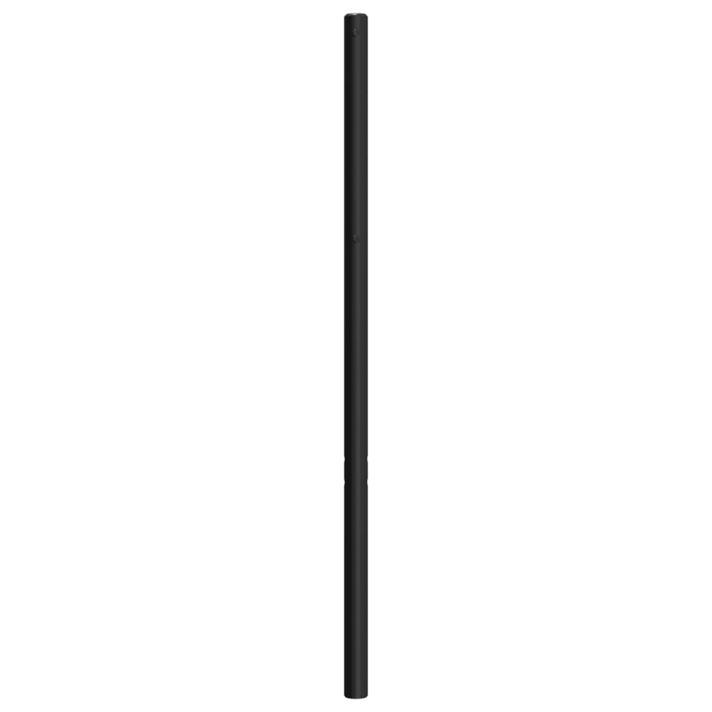 Elegant Black Metal Headboard - 107 cm for Chic Bedroom Decor