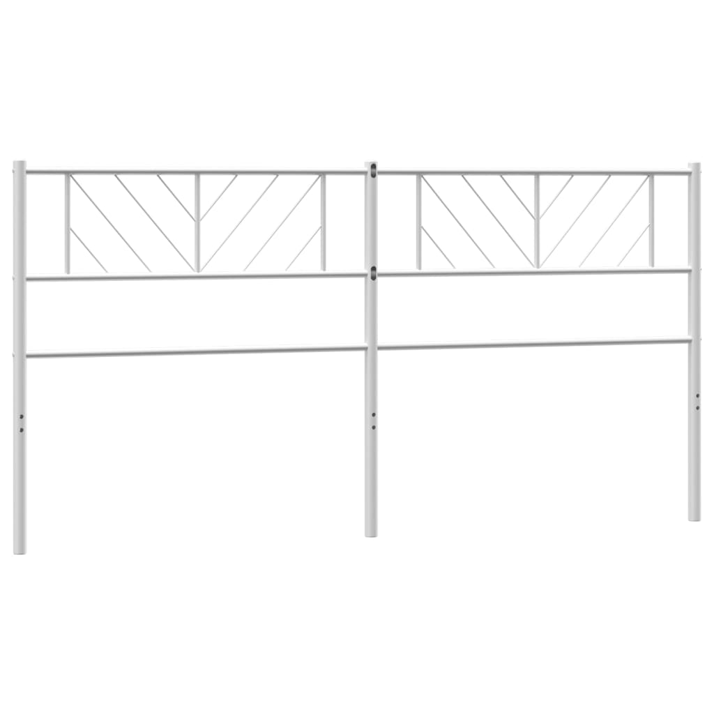 Metal Headboard White 200 cm