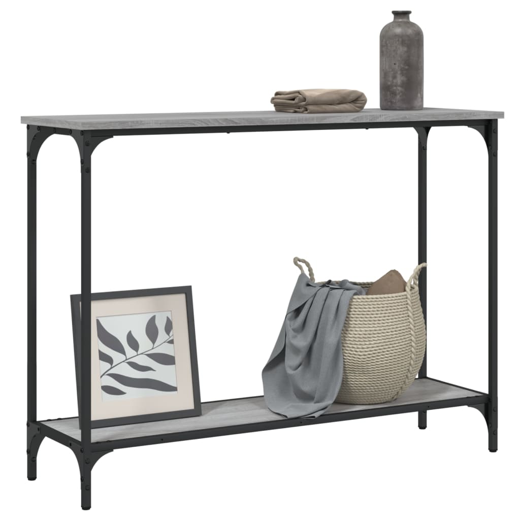 Grey Sonoma Console Table 101x30.5x75 cm - Engineered Wood