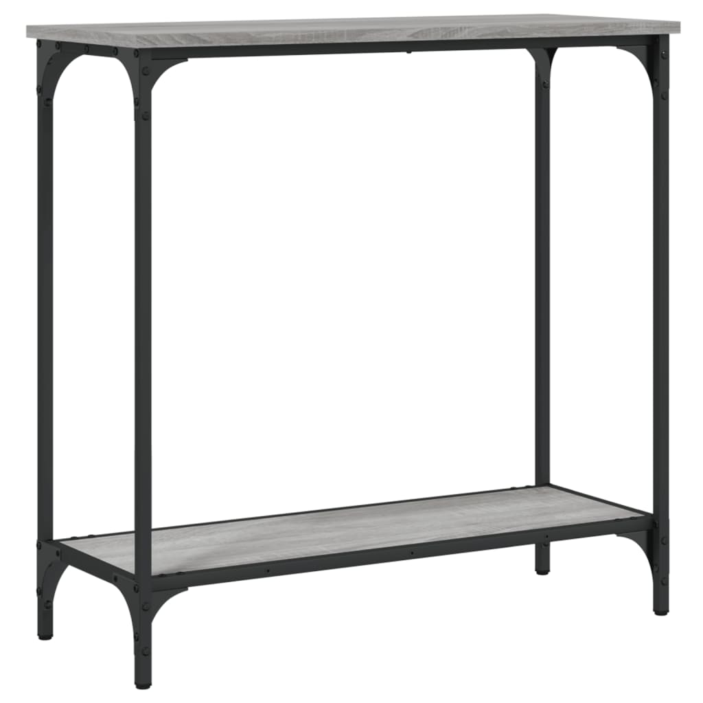 Grey Sonoma Console Table 75x30.5x75 cm - Engineered Wood