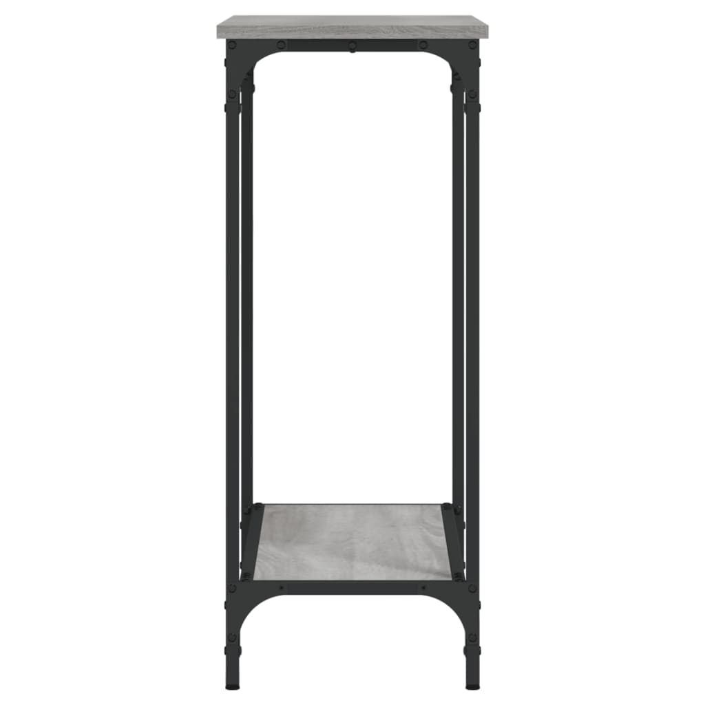 Grey Sonoma Console Table 75x30.5x75 cm - Engineered Wood