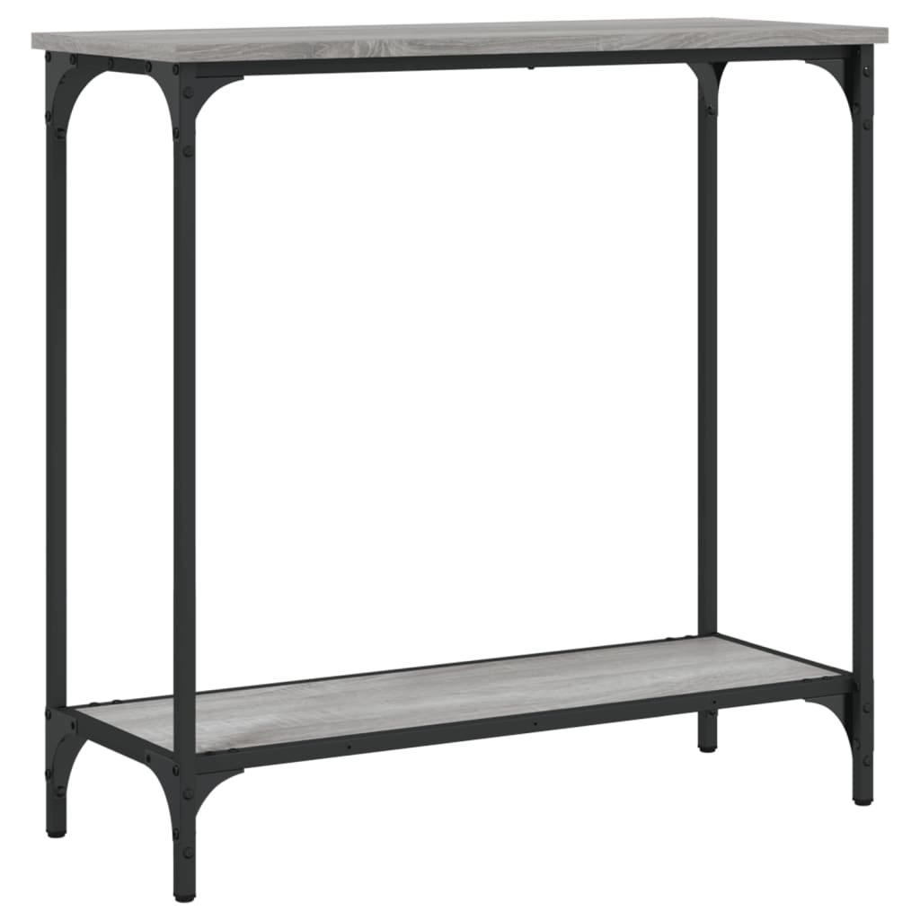 Grey Sonoma Console Table 75x30.5x75 cm - Engineered Wood