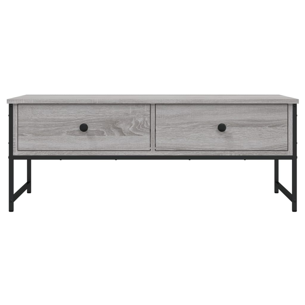 Coffee Table Grey Sonoma 101x49x39.5 cm Engineered Wood
