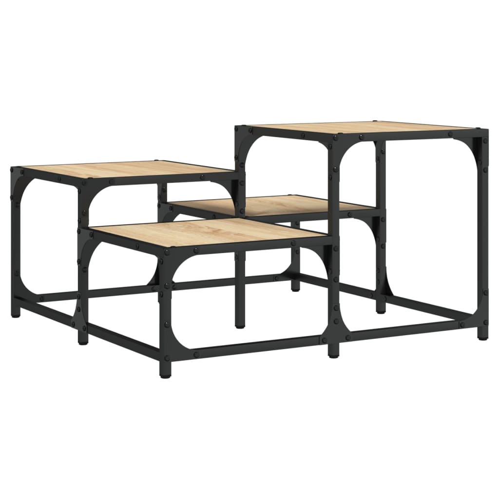 Coffee Table Sonoma Oak 68x68x40 cm Engineered Wood
