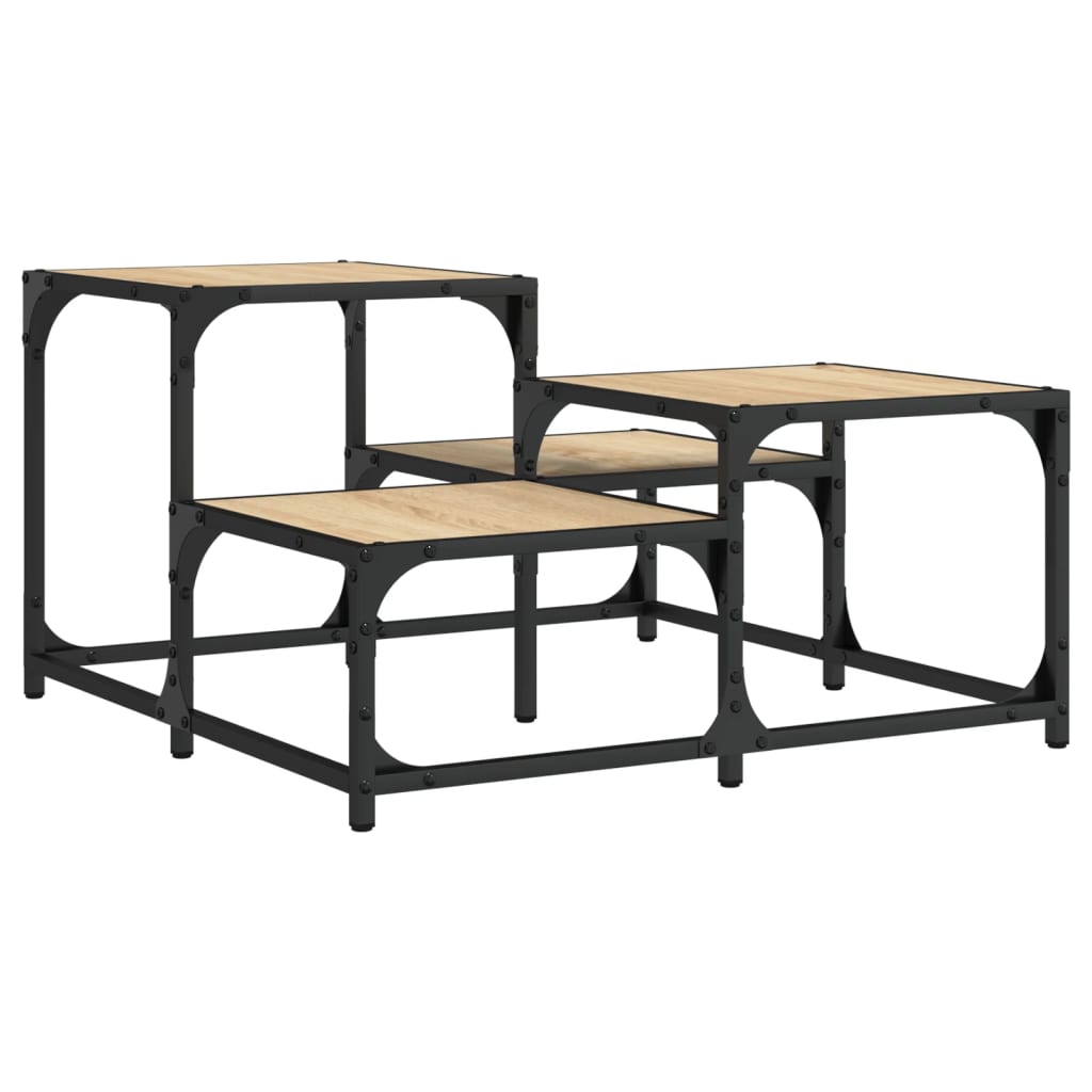 Coffee Table Sonoma Oak 68x68x40 cm Engineered Wood