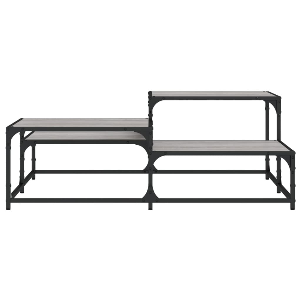Coffee Table Grey Sonoma 107x107x40 cm Engineered Wood