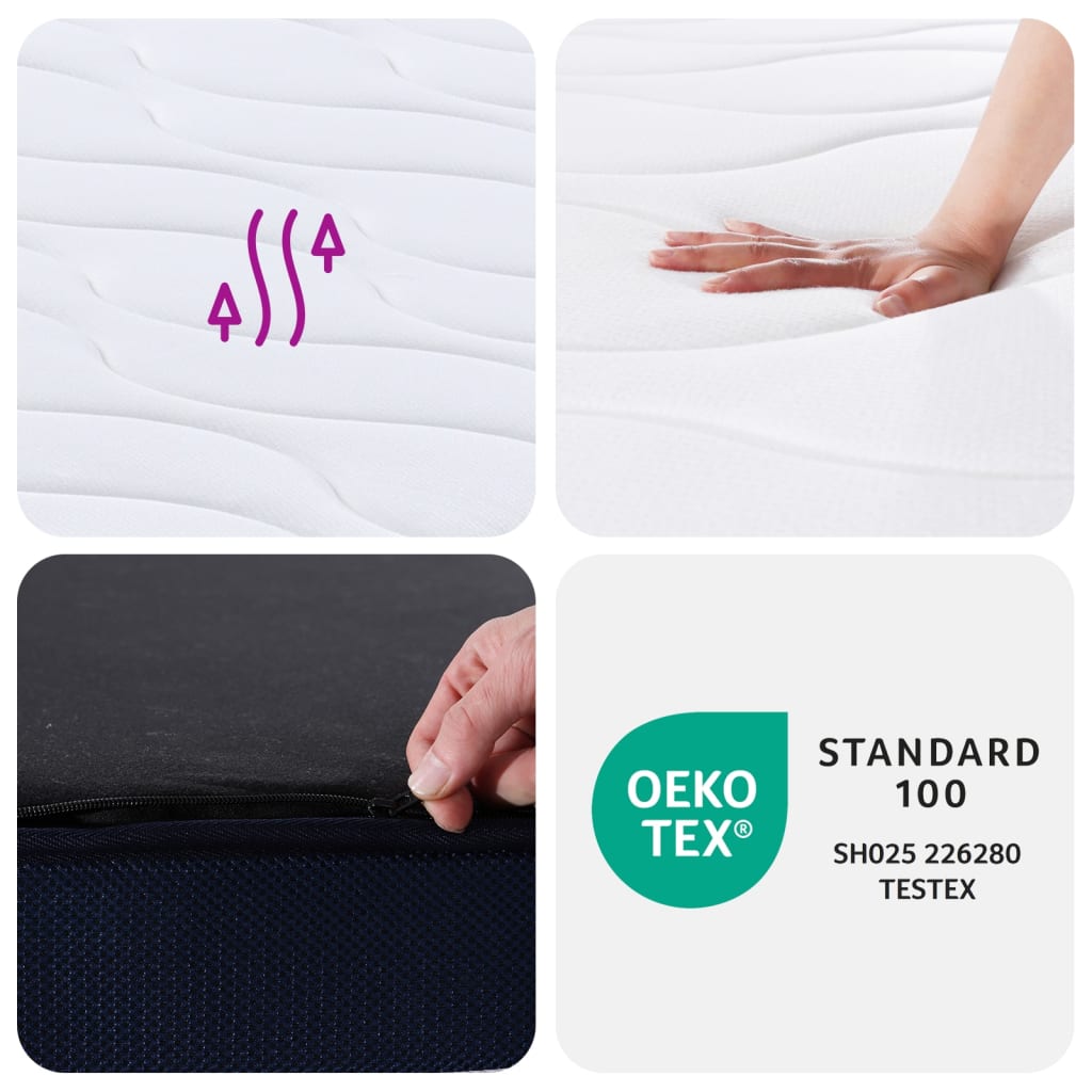 Pocket Spring Mattress Medium Firm 100x200 cm