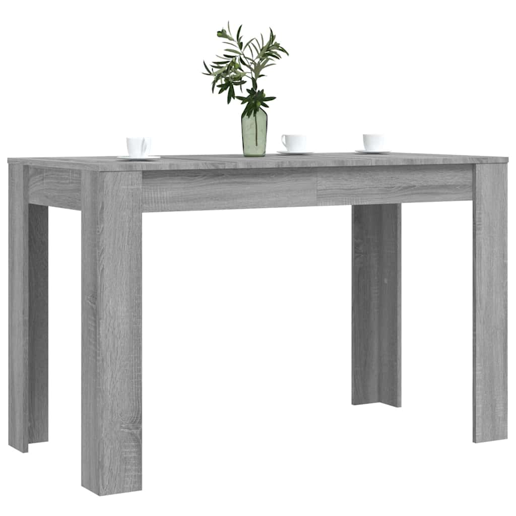 Stylish Grey Sonoma Dining Table, Engineered Wood, 120x60x76cm