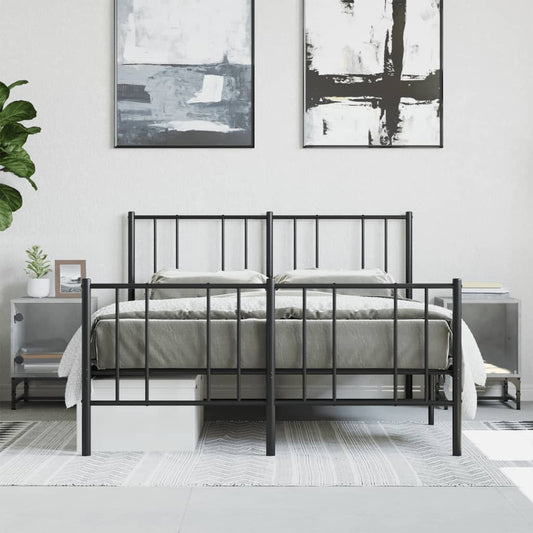 Concrete Grey Bedside Cabinets with Glass Doors, Set of 2 - 35x37x50cm