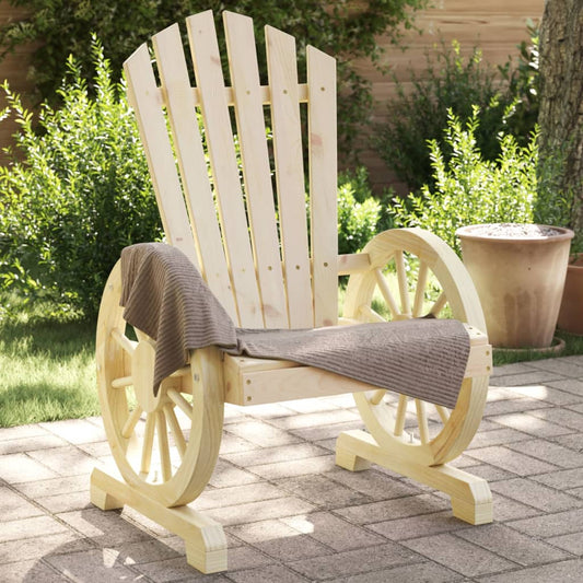 4-Piece Solid Wood Fir Garden Adirondack Chairs Set
