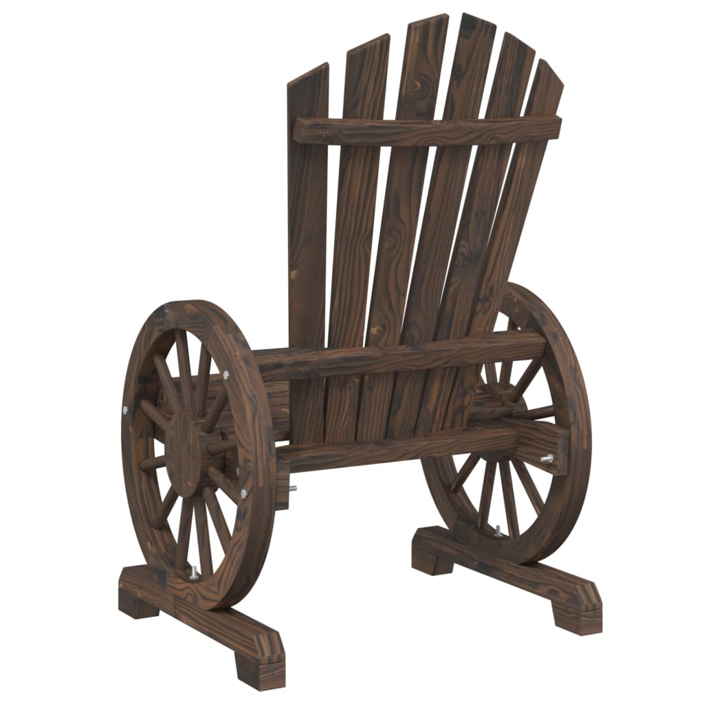 4 Pc Solid Fir Wood Garden Adirondack Chairs - Durable & Stylish