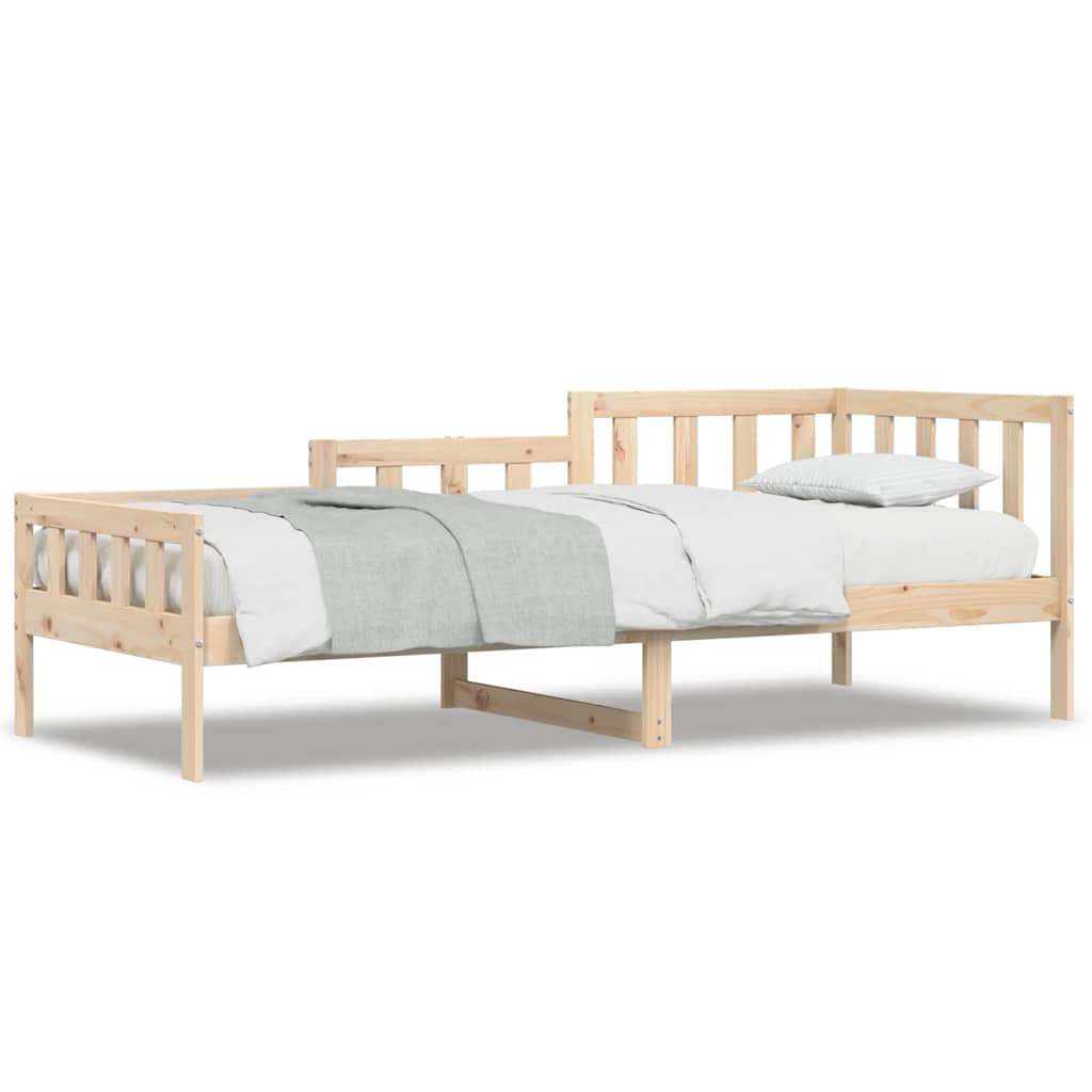 Solid Pine Day Bed Frame, No Mattress, 80x200 cm