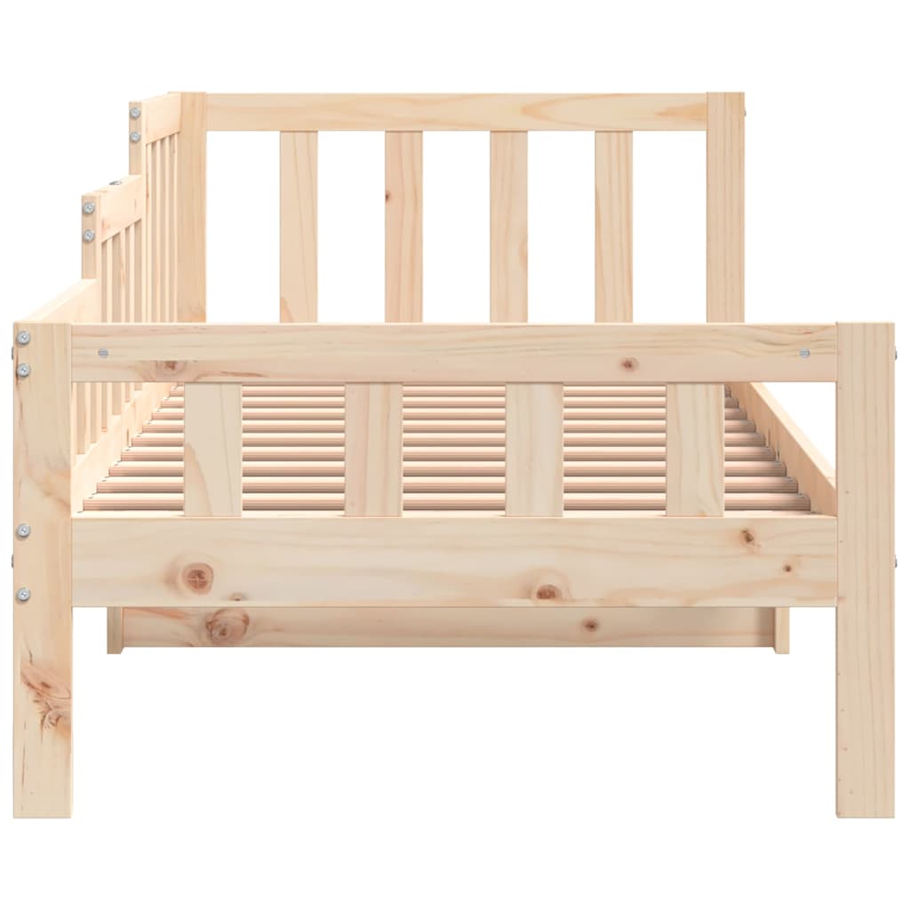 Solid Pine Day Bed Frame, No Mattress, 80x200 cm