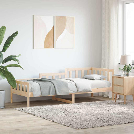 Solid Pine Day Bed Frame, No Mattress, 80x200 cm