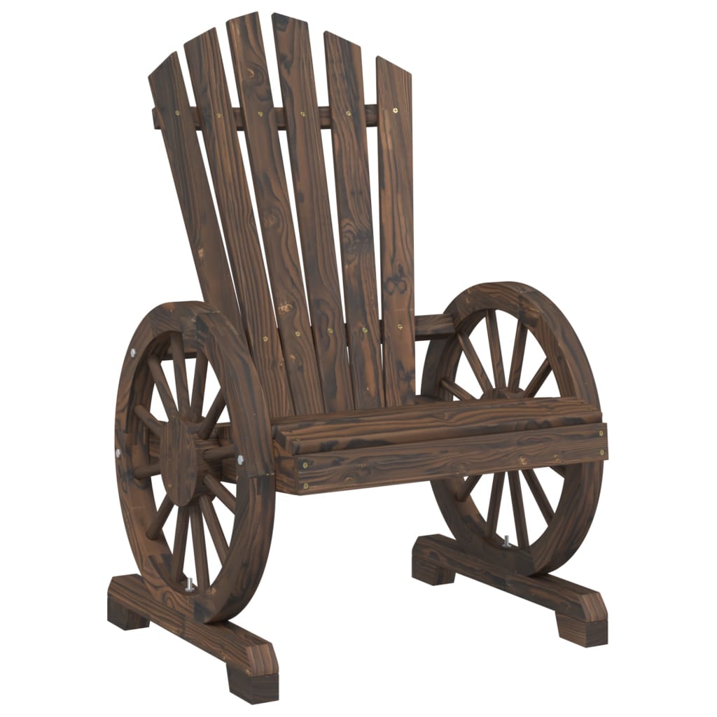 Solid Wood Fir Adirondack Chair for Garden - Durable & Stylish