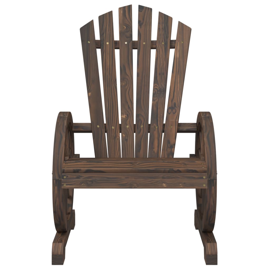 2-Piece Solid Fir Wood Adirondack Chairs for Garden Relaxation