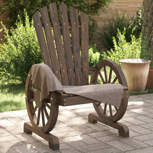 2-Piece Solid Fir Wood Adirondack Chairs for Garden Relaxation