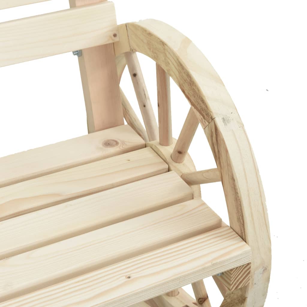 Solid Wood Fir Garden Chairs Set, 2 pcs, 58x58x78.5 cm