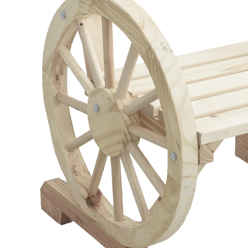 Solid Wood Fir Garden Chairs Set, 2 pcs, 58x58x78.5 cm