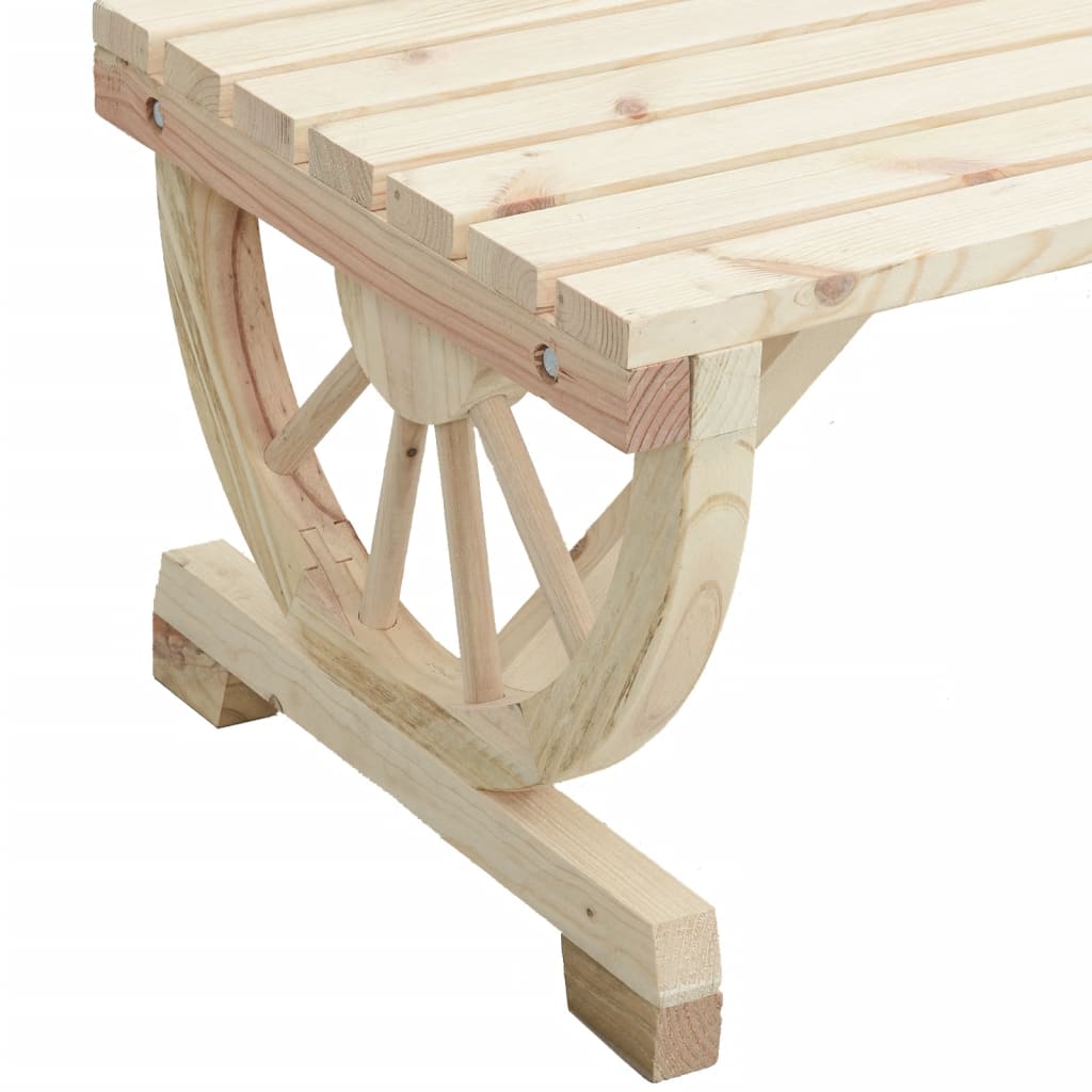 Solid Fir Wood 2-Piece Garden Lounge Set - Stylish & Durable
