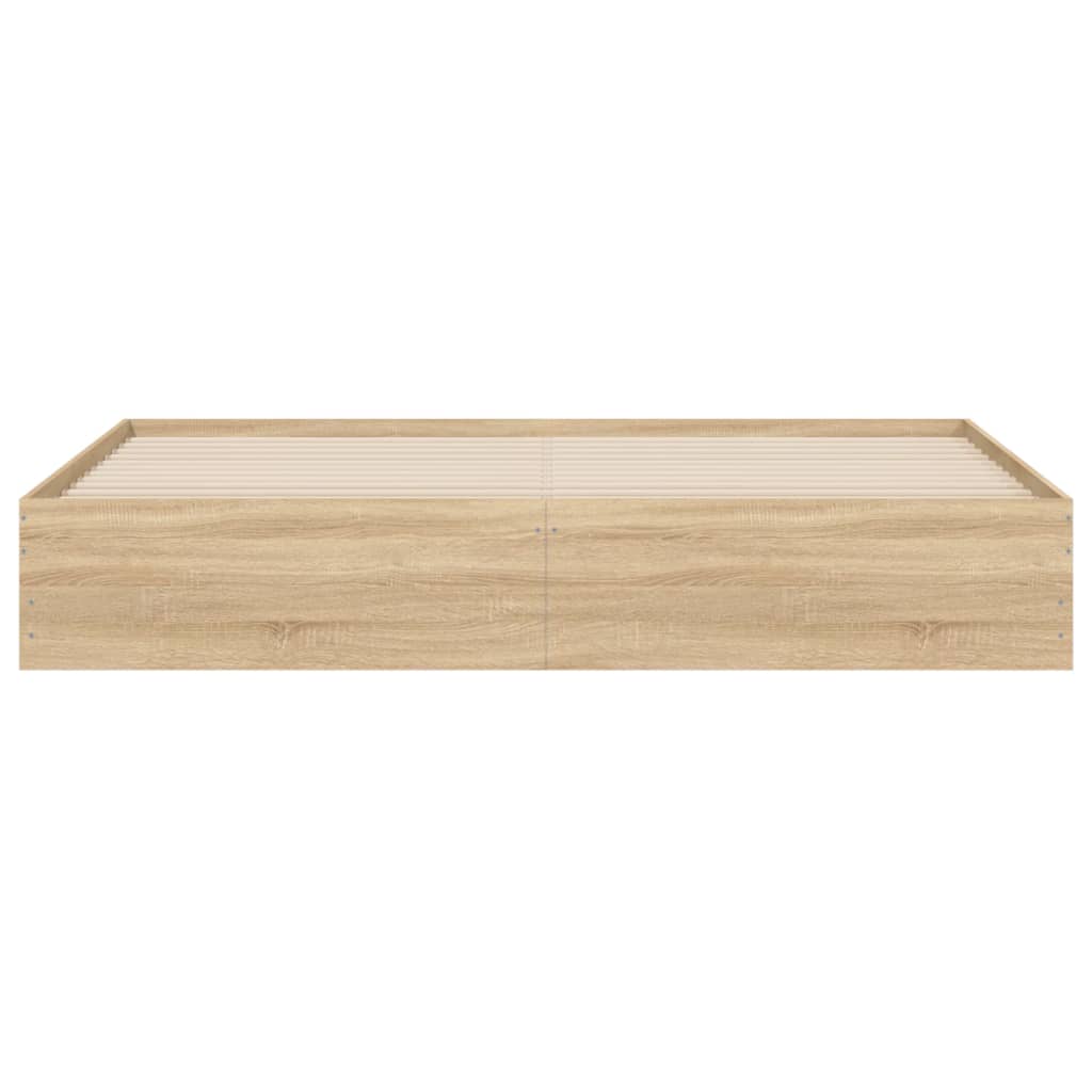 Sonoma Oak Super King Bed Frame 180x200 cm with Drawers