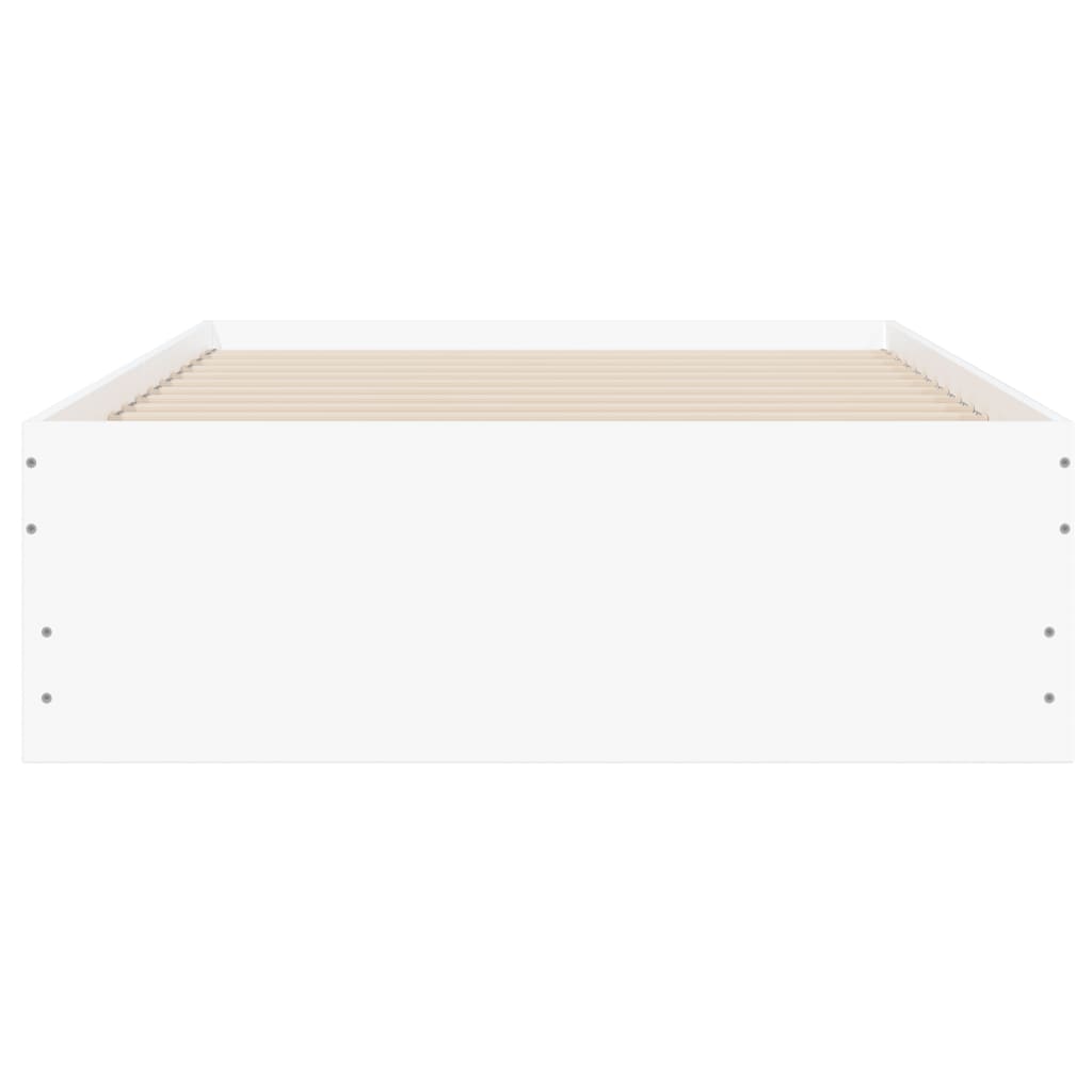 Bed Frame with Drawers without Mattress White 100x200 cm