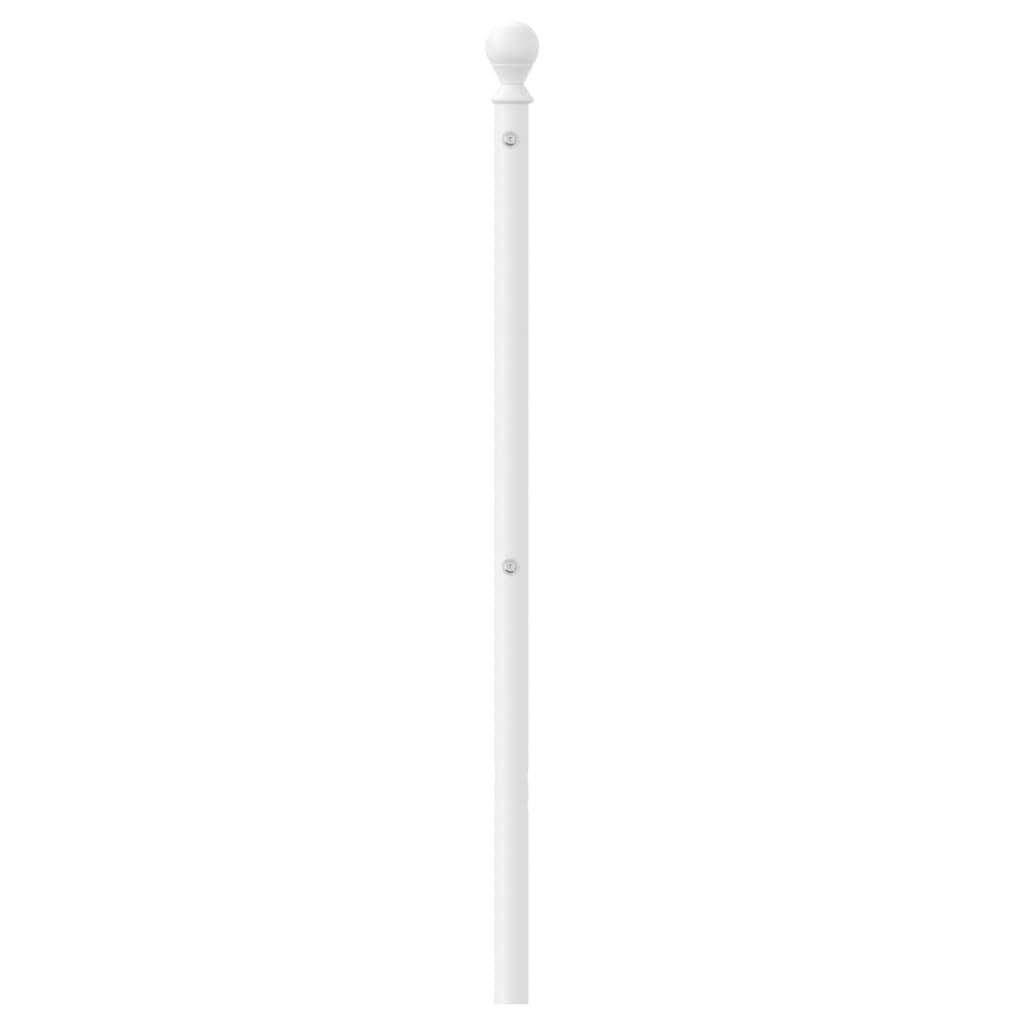 Metal Headboard White 193 cm
