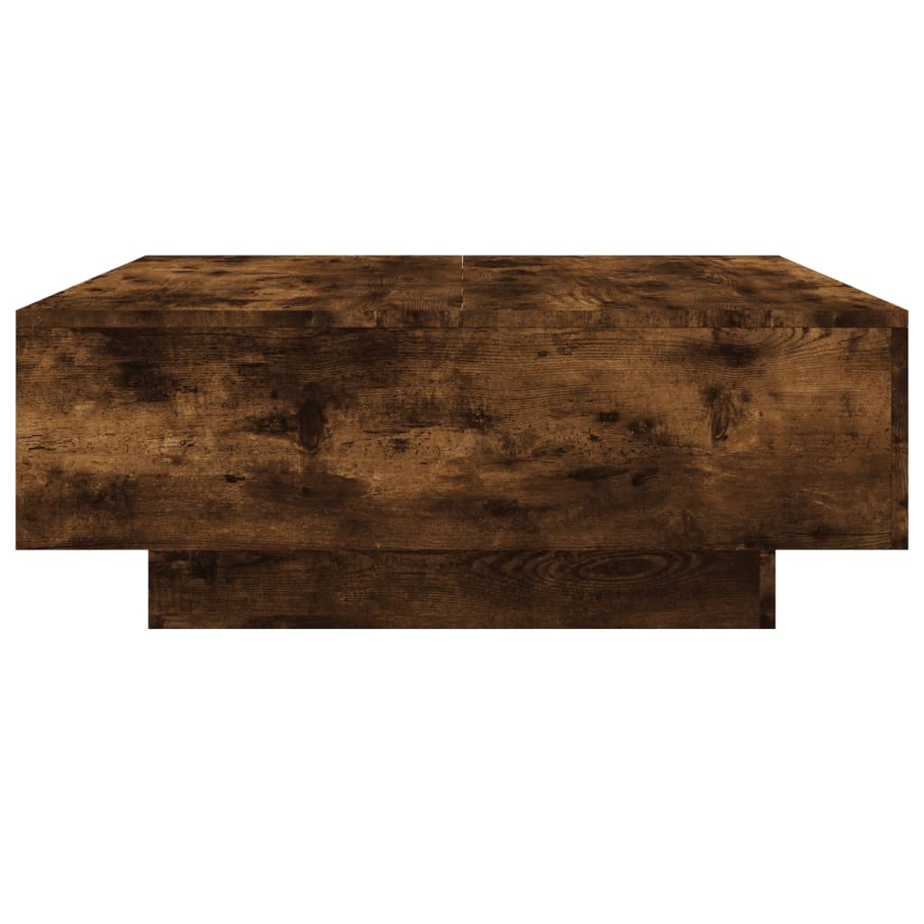 Coffee Table Smoked Oak 80x80x31 cm Engineered Wood