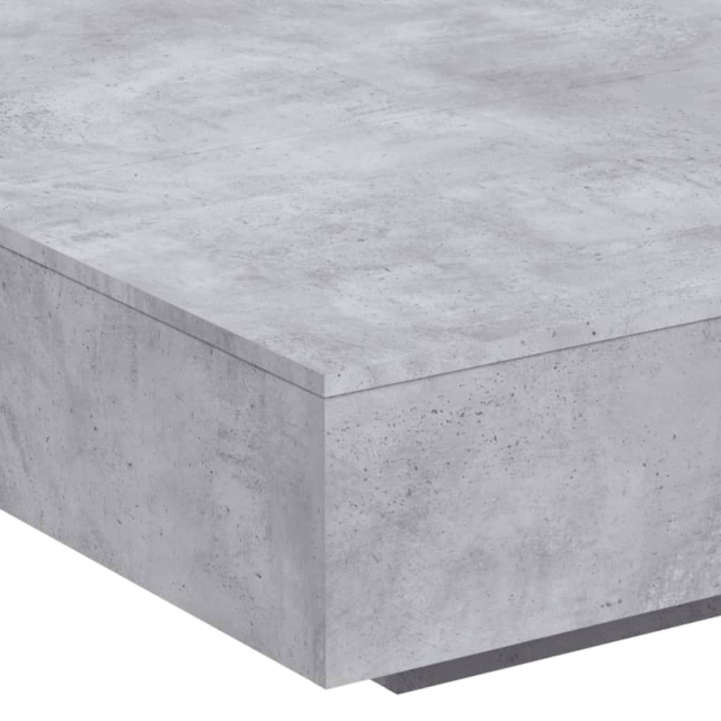 Coffee Table Concrete Grey 100x100x31 cm Engineered Wood