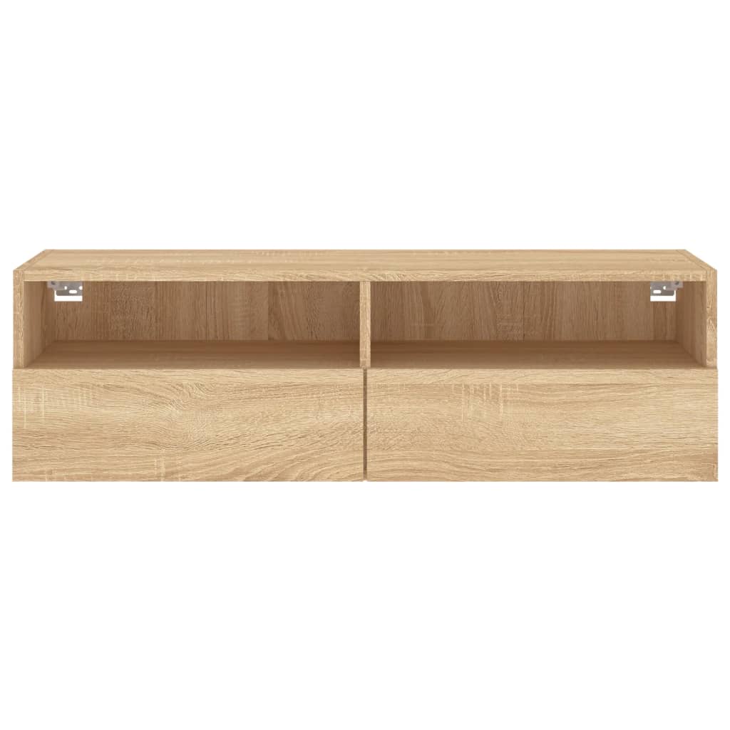 TV Wall Cabinet Sonoma Oak 100x30x30 cm Engineered Wood