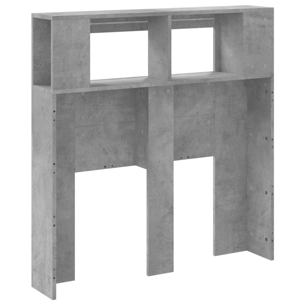 Concrete Grey LED Headboard 100x18.5x103.5 cm - Engineered Wood