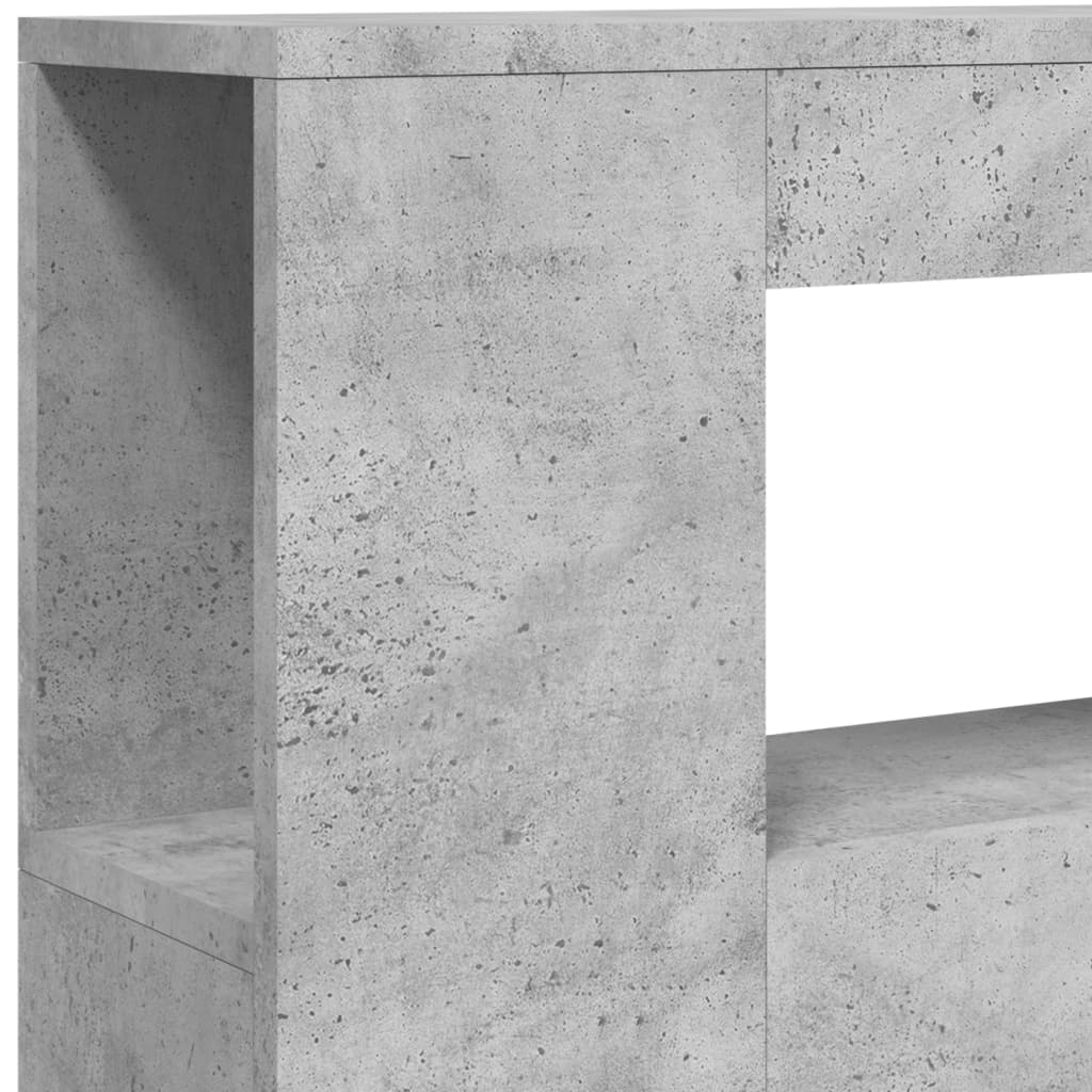 Concrete Grey LED Headboard 100x18.5x103.5 cm - Engineered Wood