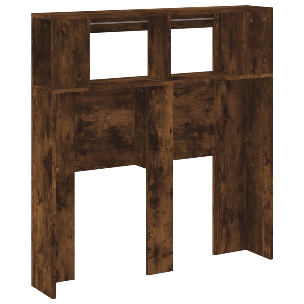 Smoked Oak LED Headboard, Engineered Wood, 100x18.5x103.5 cm