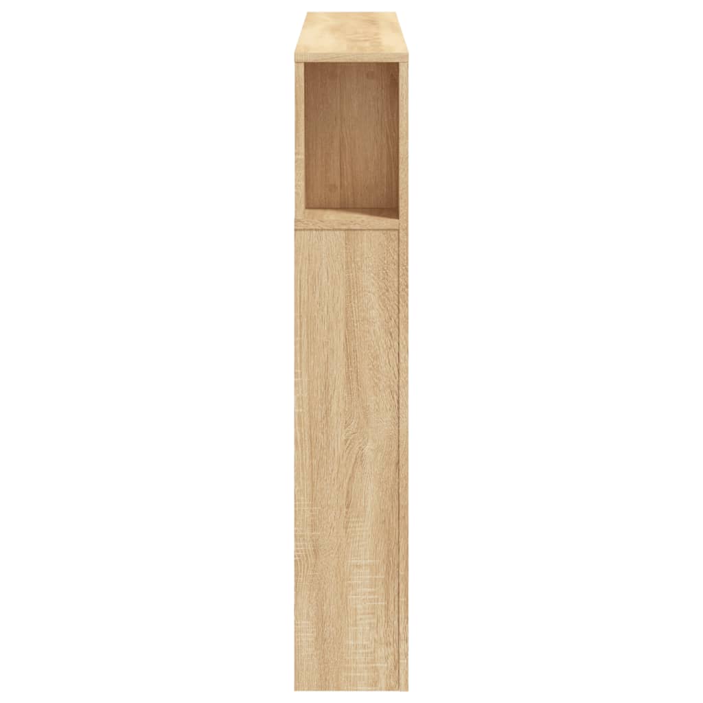Sonoma Oak LED Headboard - 120x18.5x103.5 cm Engineered Wood