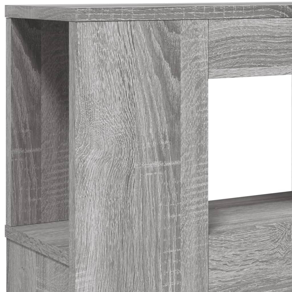 Grey Sonoma LED Headboard in Engineered Wood - 140x18.5x103.5 cm