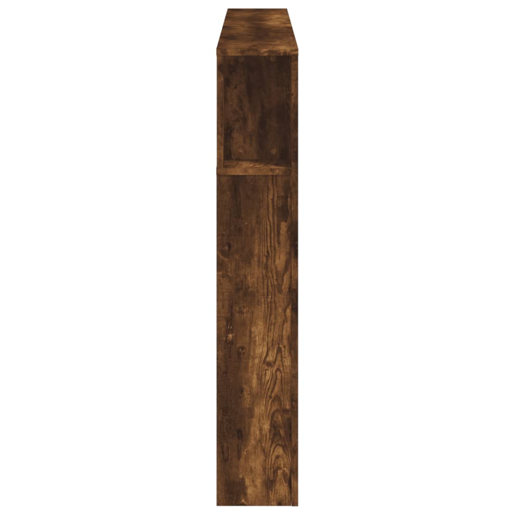 Smoked Oak LED Headboard, Engineered Wood, 160x18.5x103.5 cm