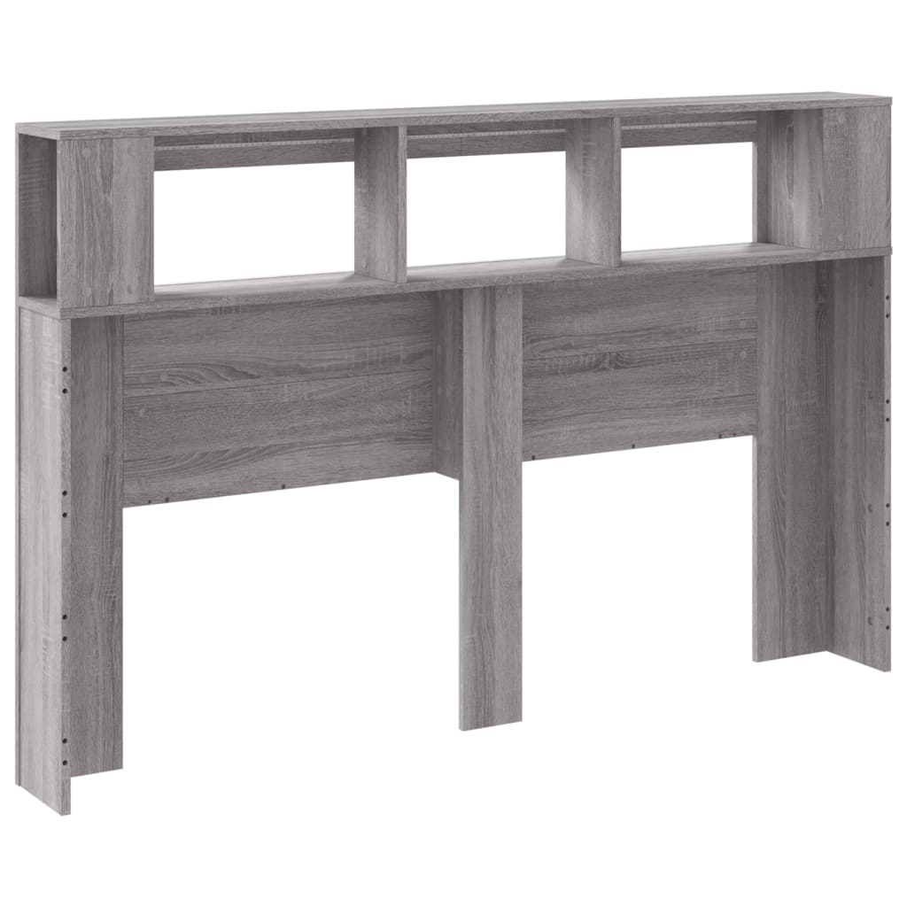 Grey Sonoma LED Headboard 160x18.5x103.5 cm - Engineered Wood