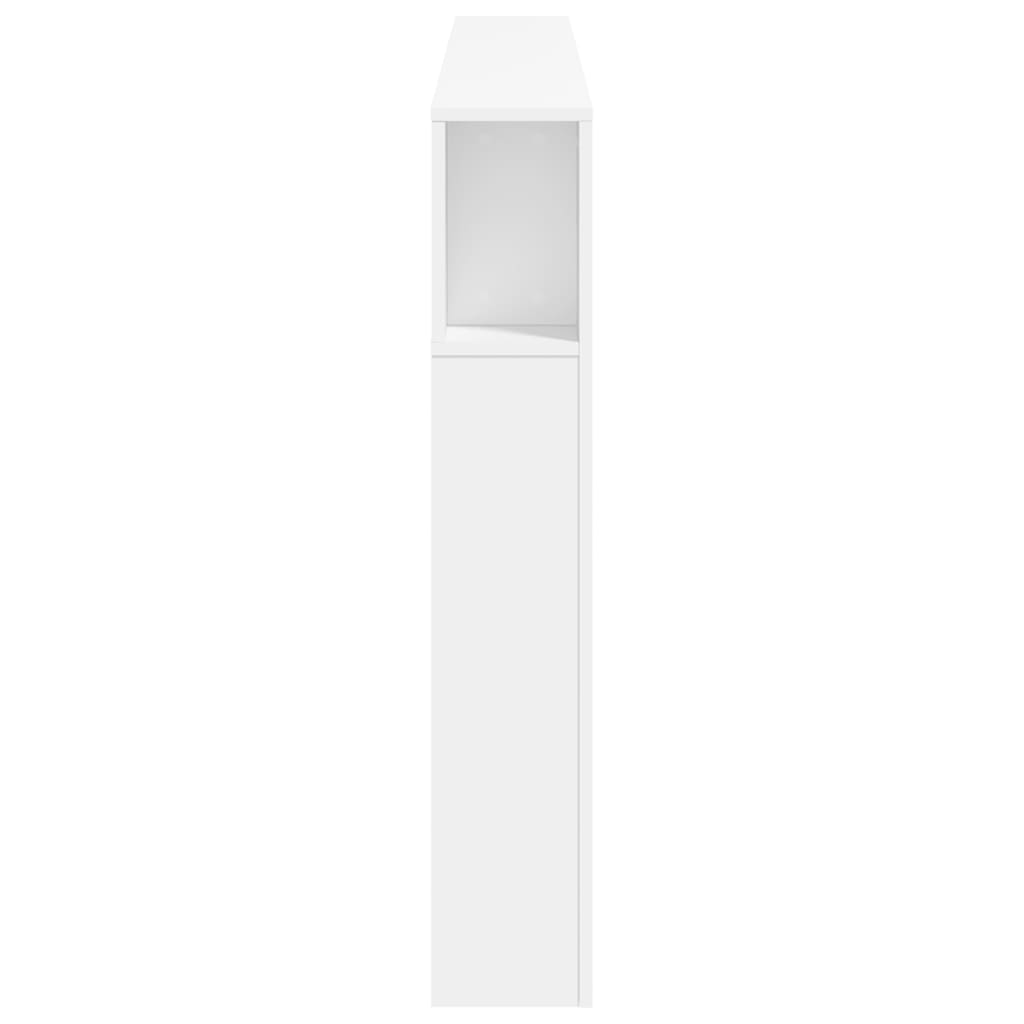 White LED Headboard 180x18.5x103.5 cm - Engineered Wood Beauty