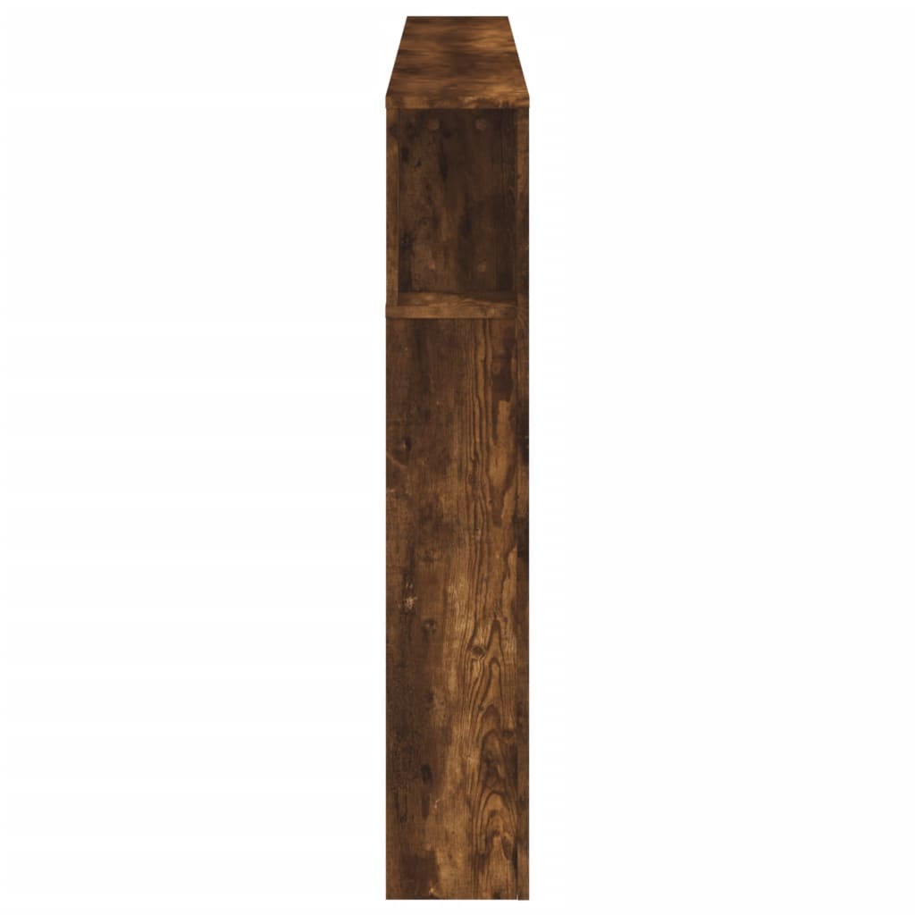 LED Headboard Smoked Oak, 180x18.5x103.5 cm, Engineered Wood