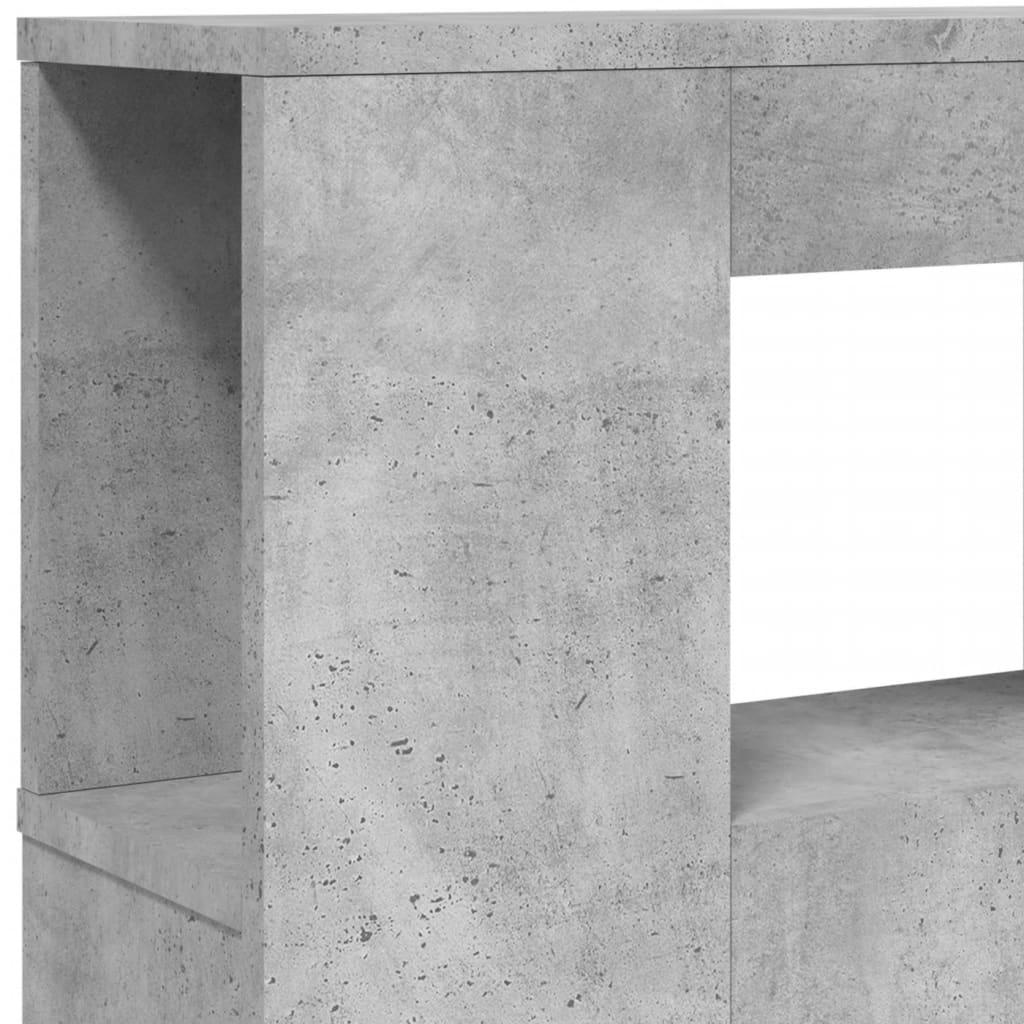 Concrete Grey LED Headboard 220x18.5x103.5 cm - Engineered Wood
