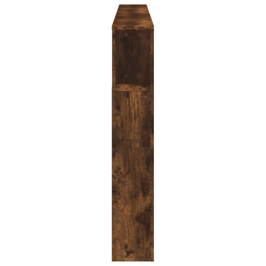 Smoked Oak LED Headboard - 220x18.5x103.5 cm, Engineered Wood
