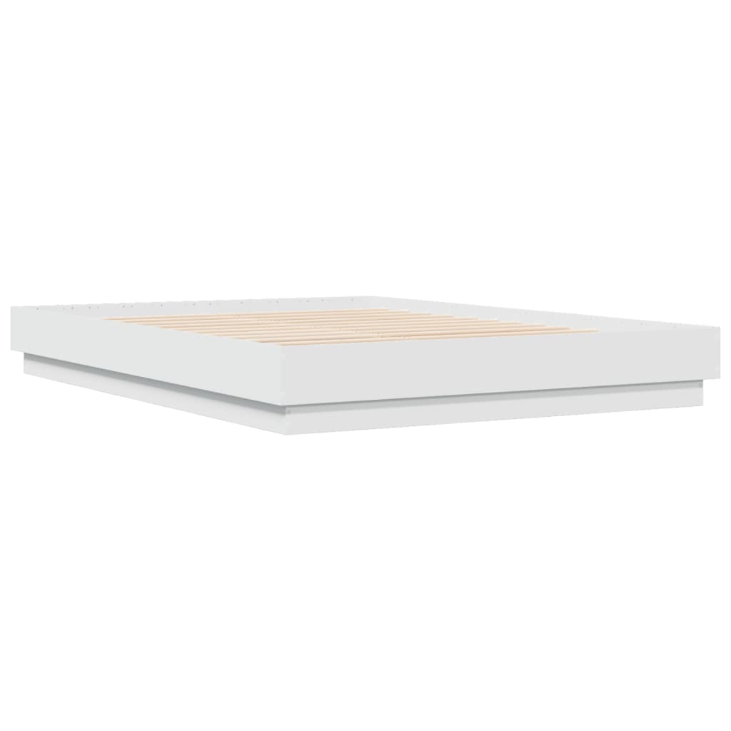 Bed Frame without Mattress White 160x200 cm