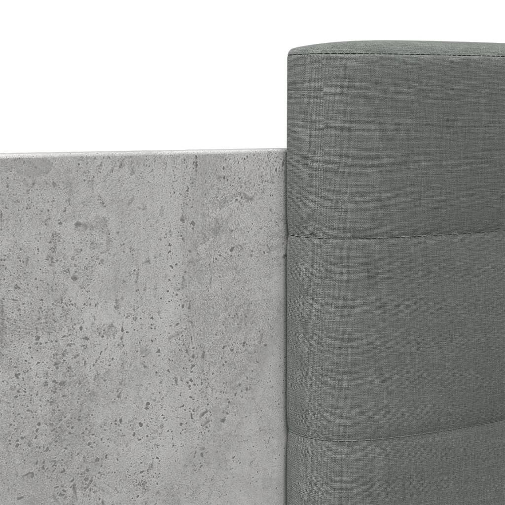 Bed Frame without Mattress Concrete Grey 90x190 cm Single