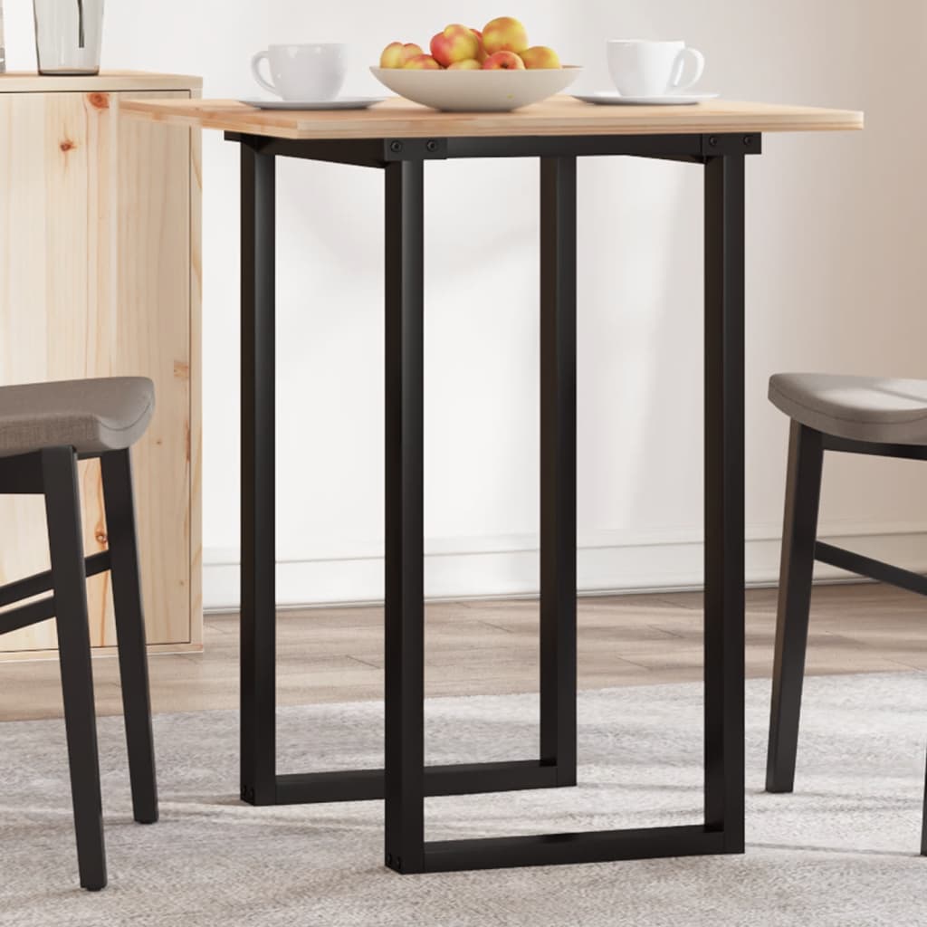 Steel O-Frame Dining Table Legs, 40x40x73 cm, Durable Design