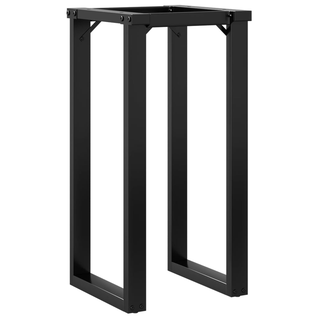 Steel O-Frame Dining Table Legs, 40x40x73 cm, Durable Design