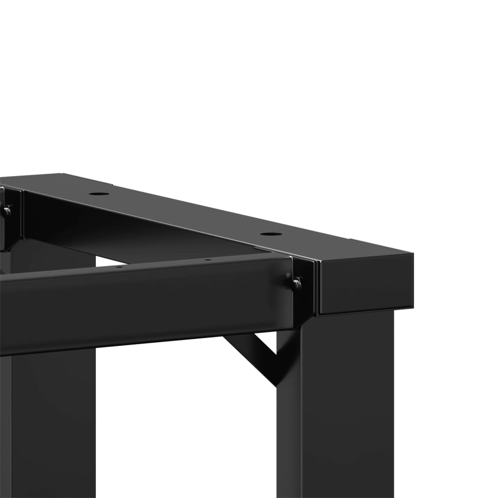Steel O-Frame Dining Table Legs, 40x40x73 cm, Durable Design