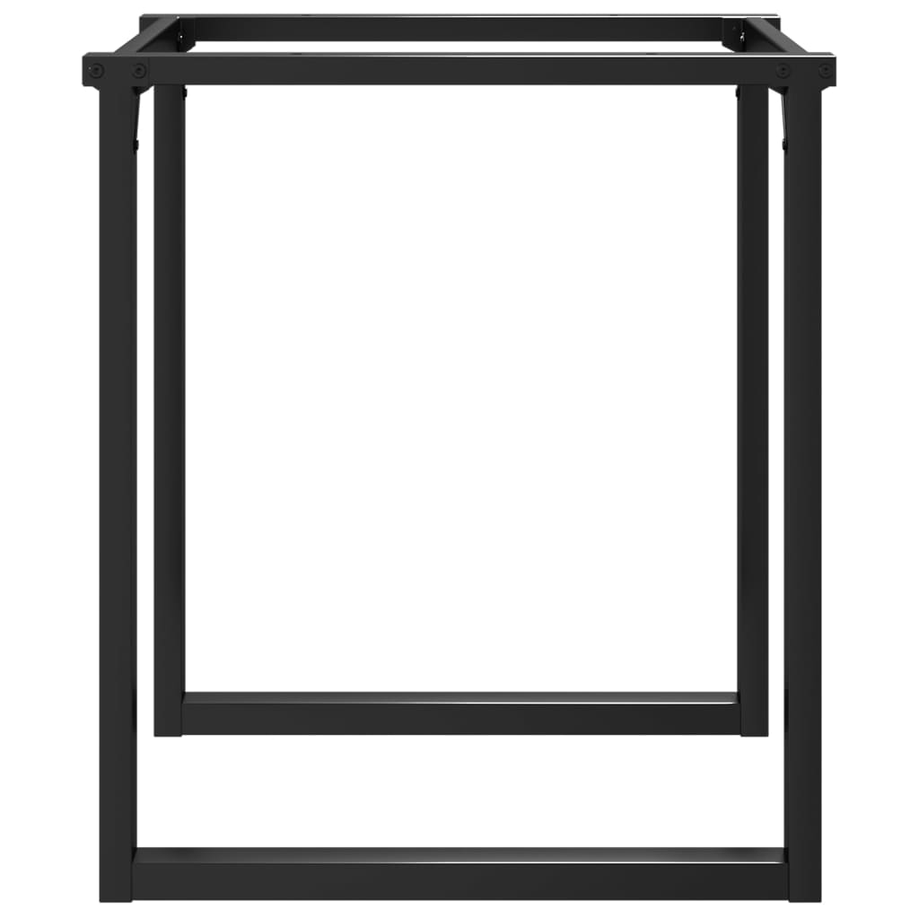Steel O-Frame Dining Table Legs 70x70x73 cm - Durable Design