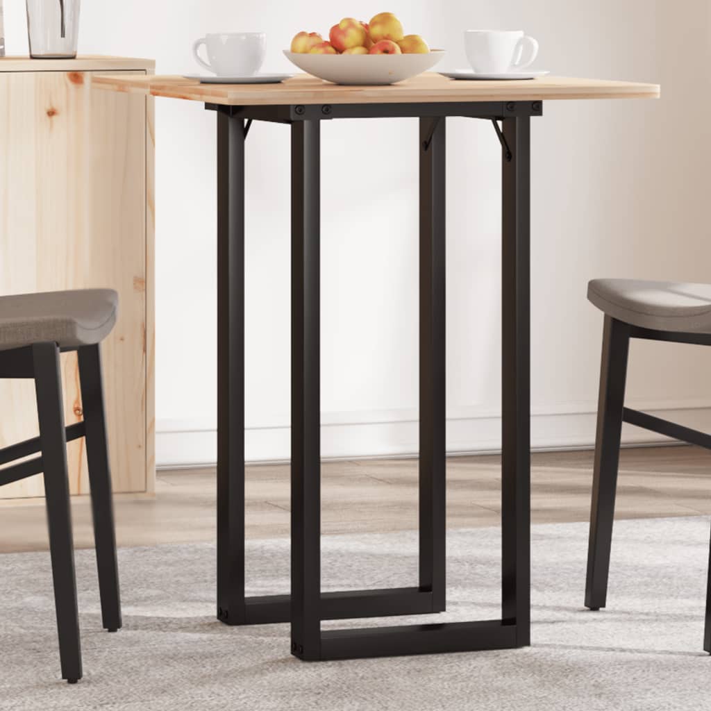 Sleek Steel O-Frame Dining Table Legs 80x40x73 cm