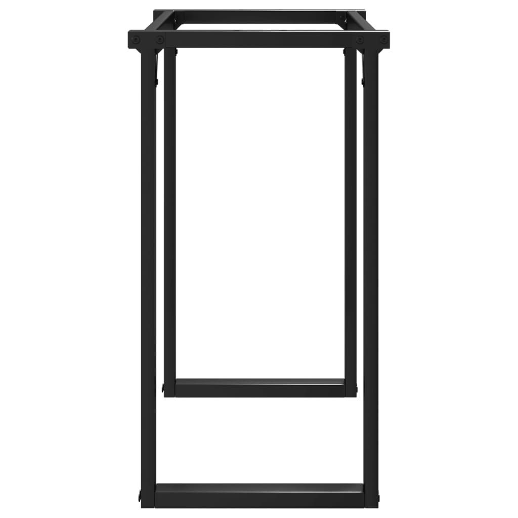 Sleek Steel O-Frame Dining Table Legs 80x40x73 cm
